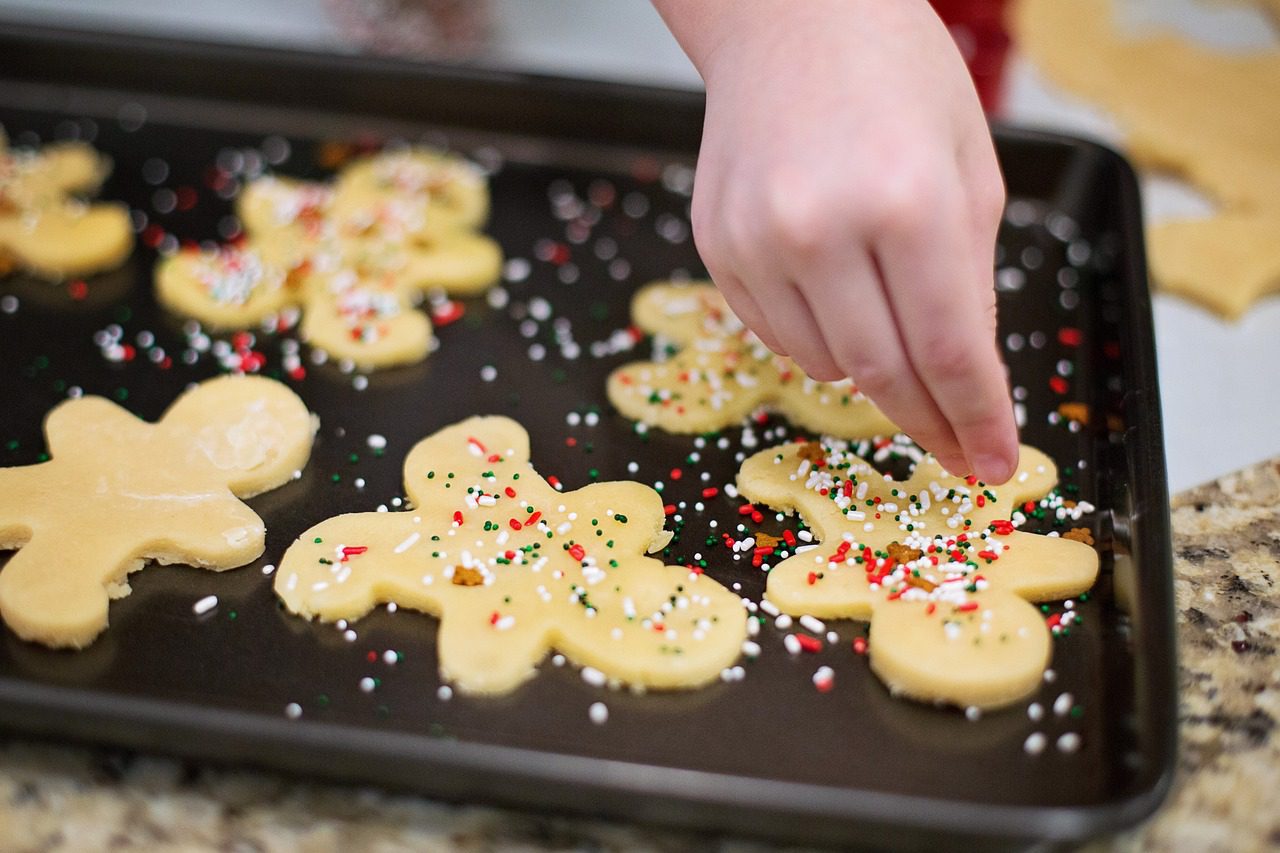 Decorating Christmas Cookies