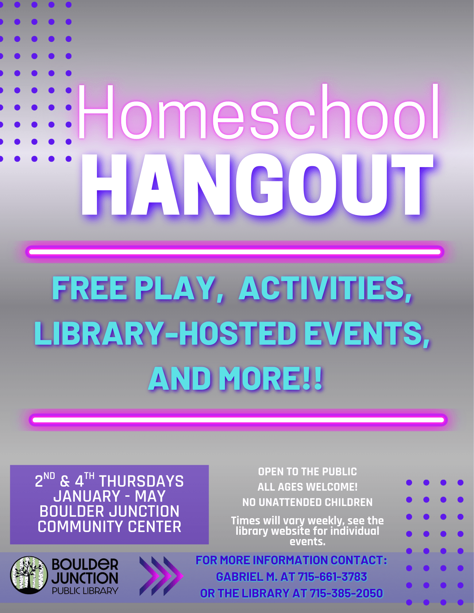 Homeschool Hangout flyer
