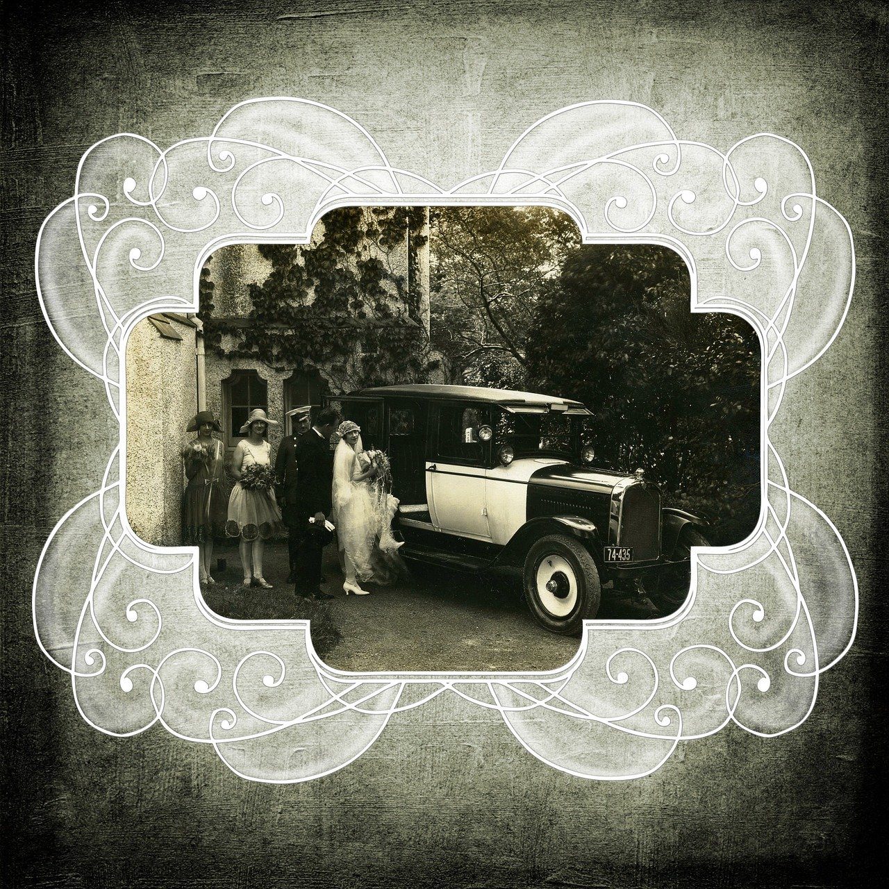 Vintage Wedding Photo