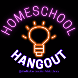 Boulder Junction Public Library Homeschool Hangout Logo